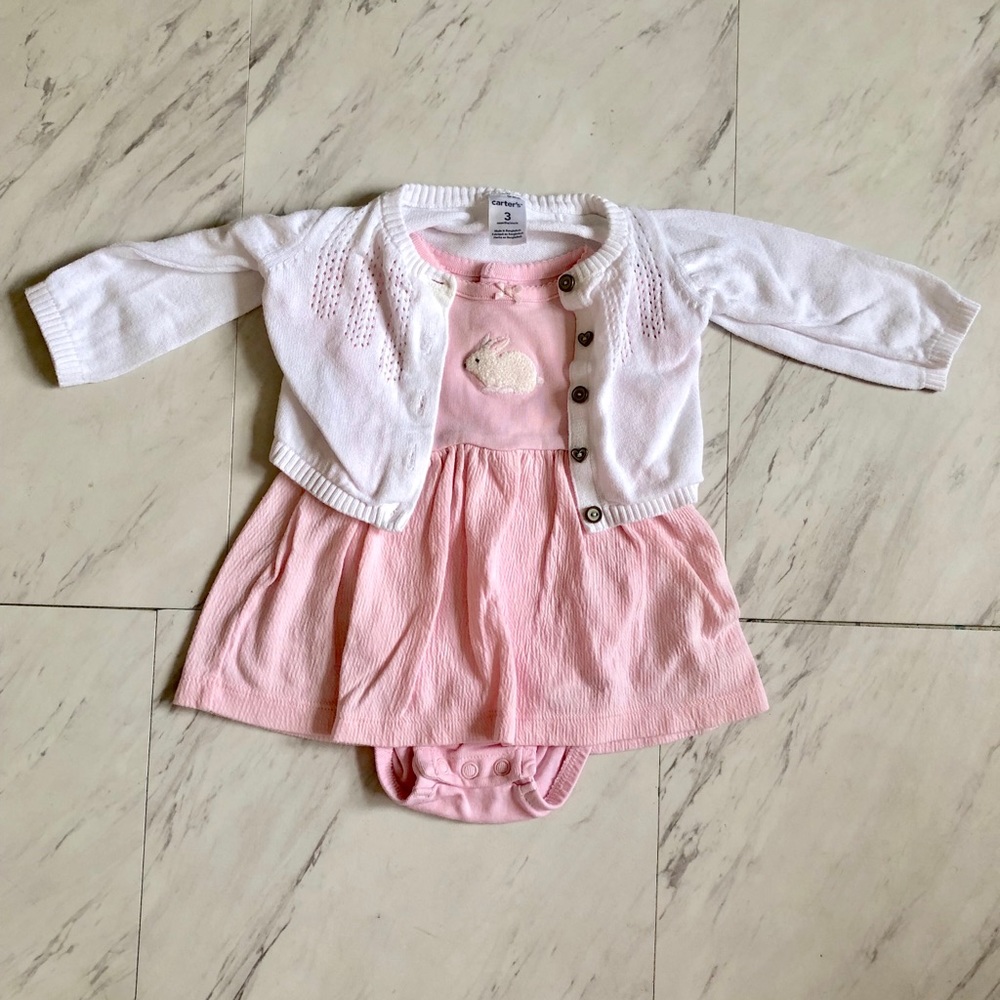 Carter's Baby Girl Dress and Sweater